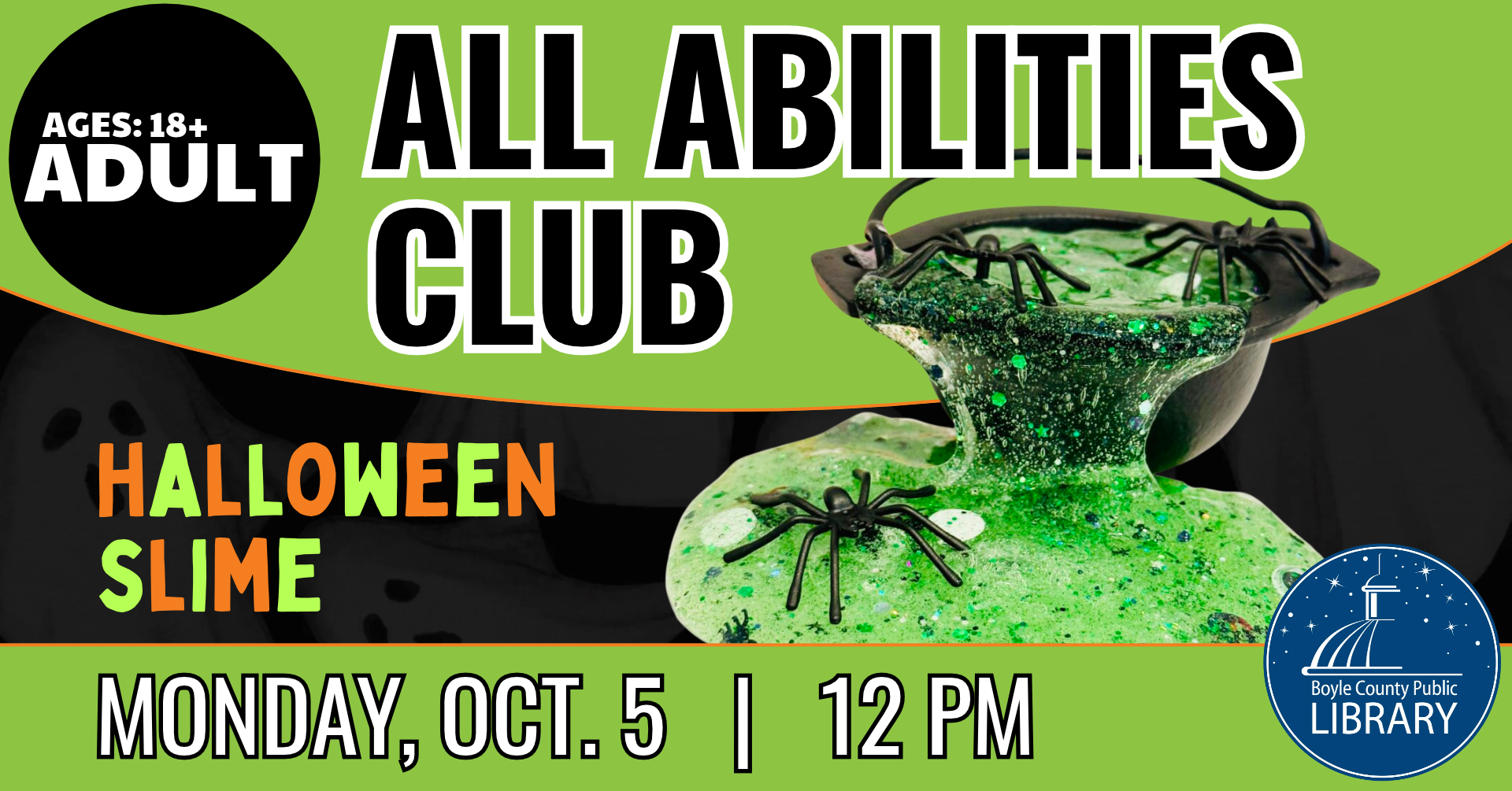 All Abilities Club - Halloween Slime on October 5 at 12 PM