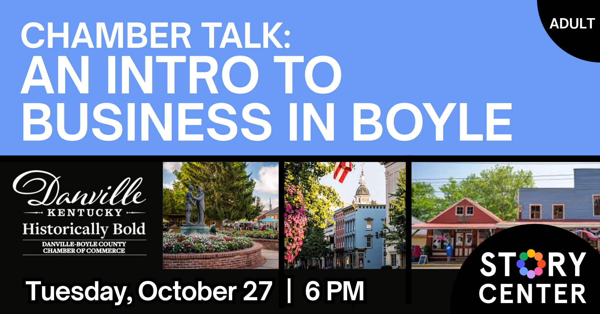 Chamber Talk An Intro to Business in Boyle on October 237 at 6 PM