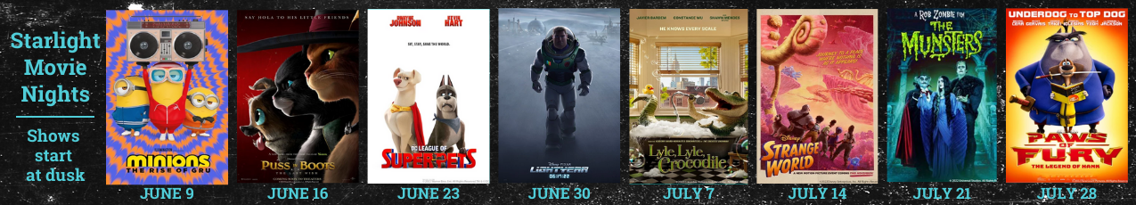 Starlight Movie Night films