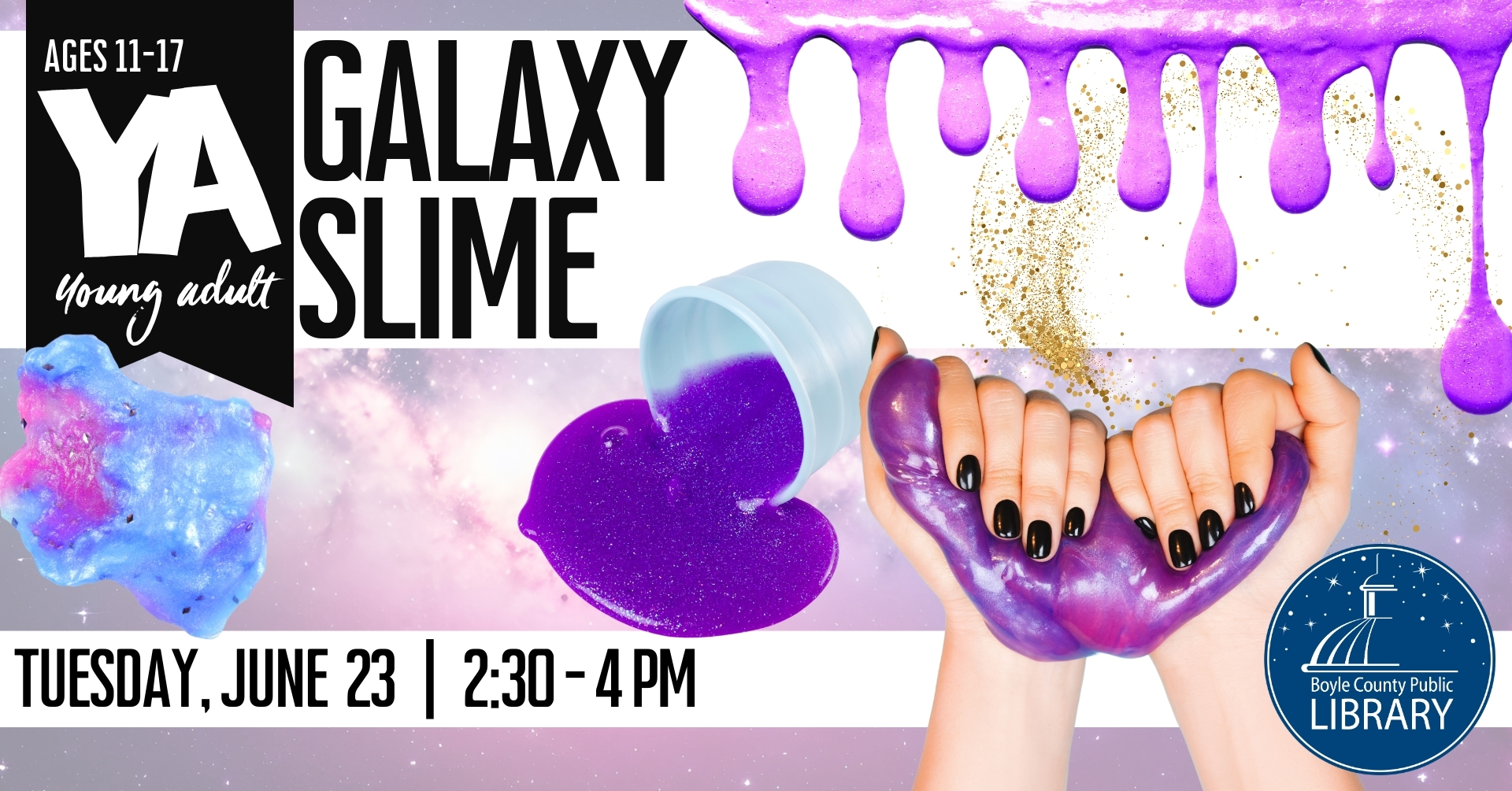 YA Galaxy Slime Poster