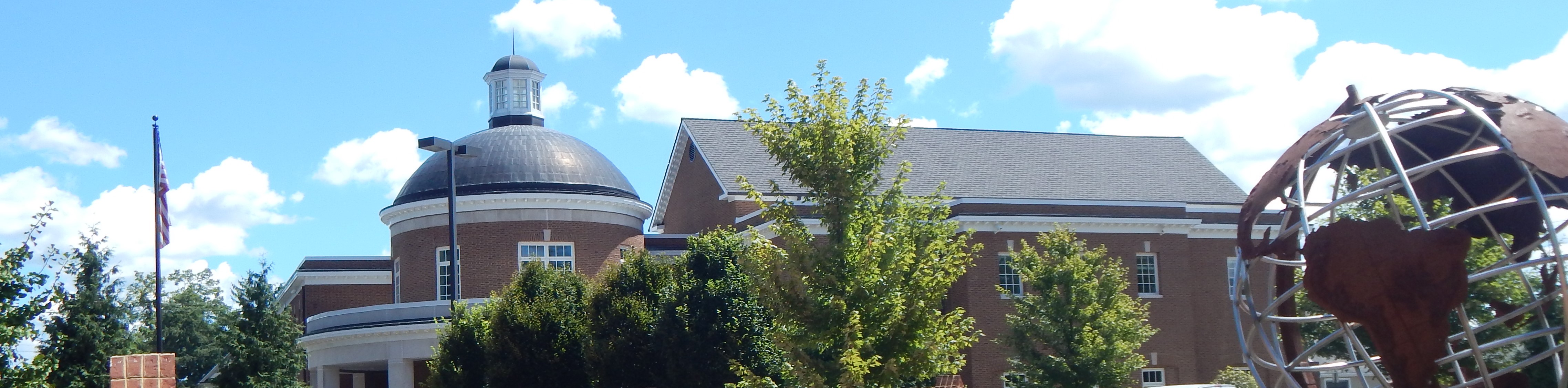 Exterior of library